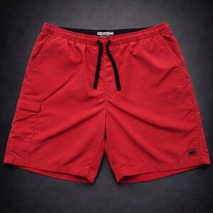 REI Co-op Red Swim Trunks Men’s XL Lined Drawstring Beach Board Shorts